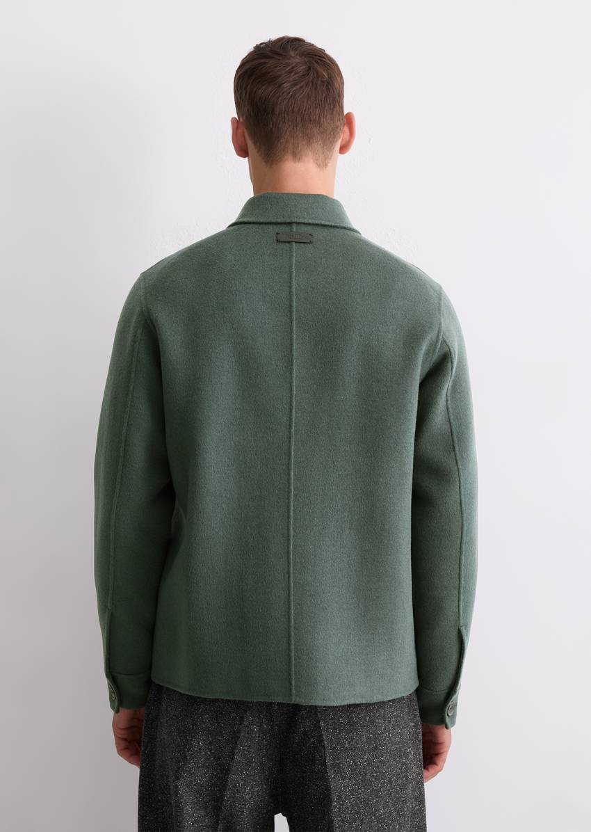 Shirt jacket regular Made from a high-quality sheep's wool mix