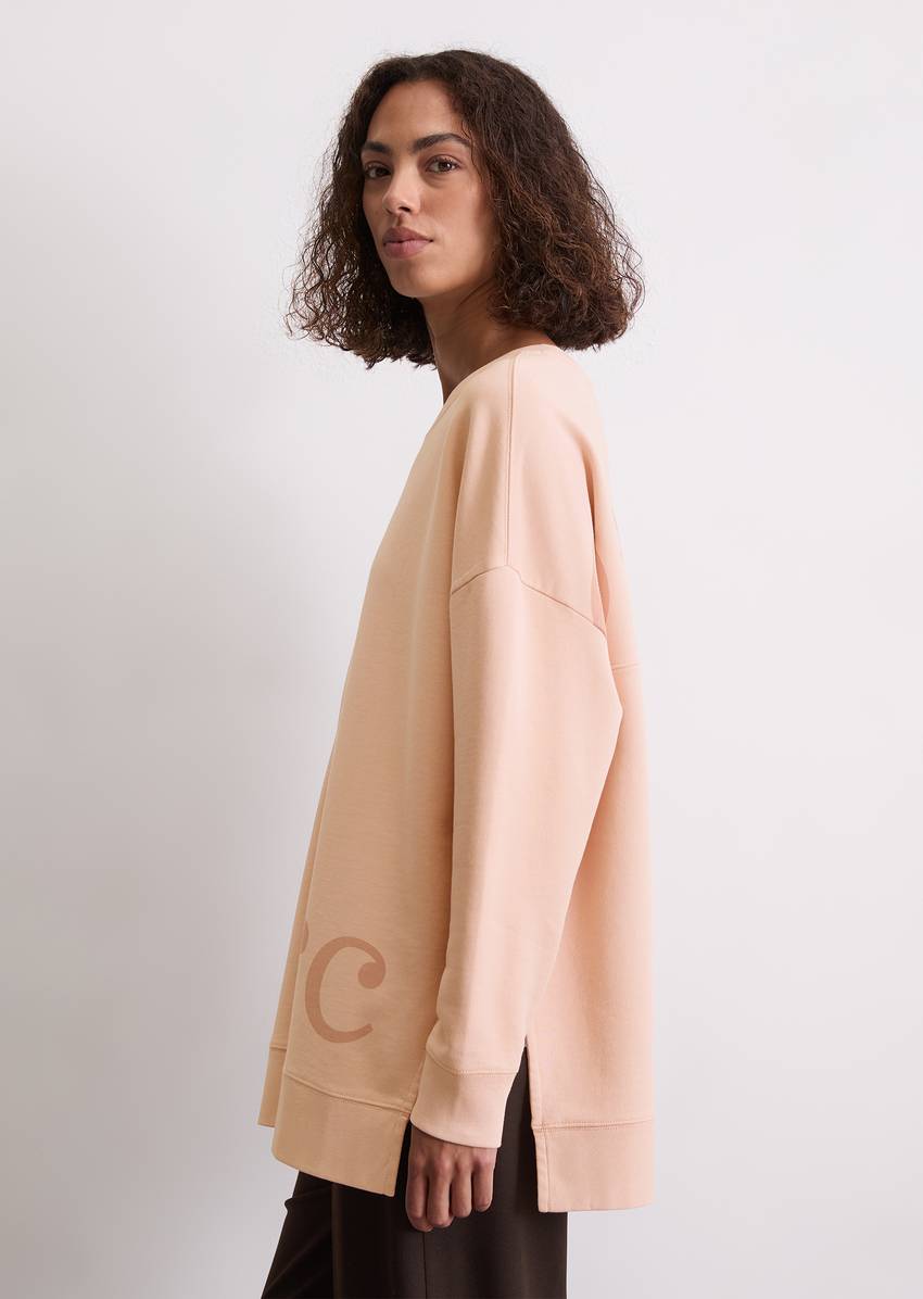 Logo sweatshirt loose made from organic cotton