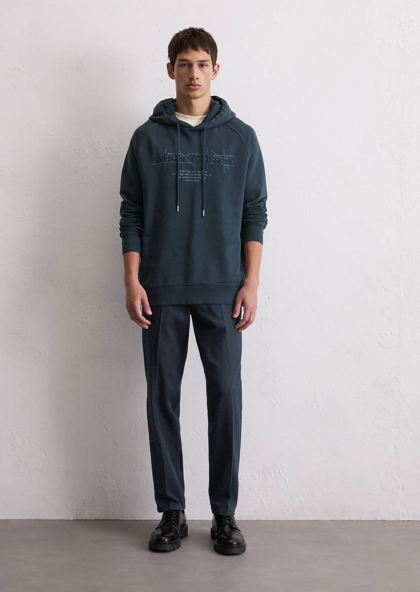 Hoodie regular made from recycled cotton