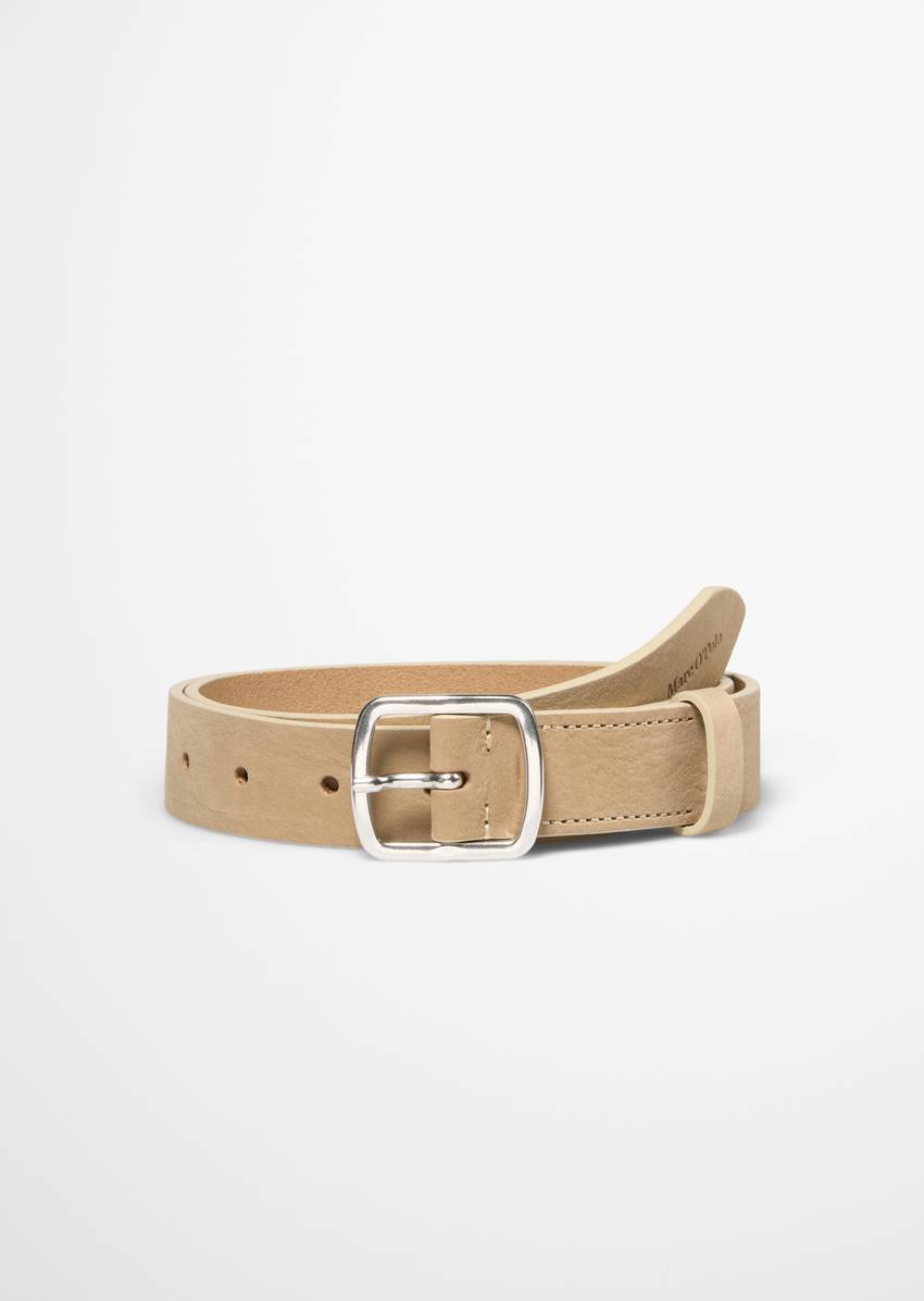 Belt made from soft nubuck cowhide