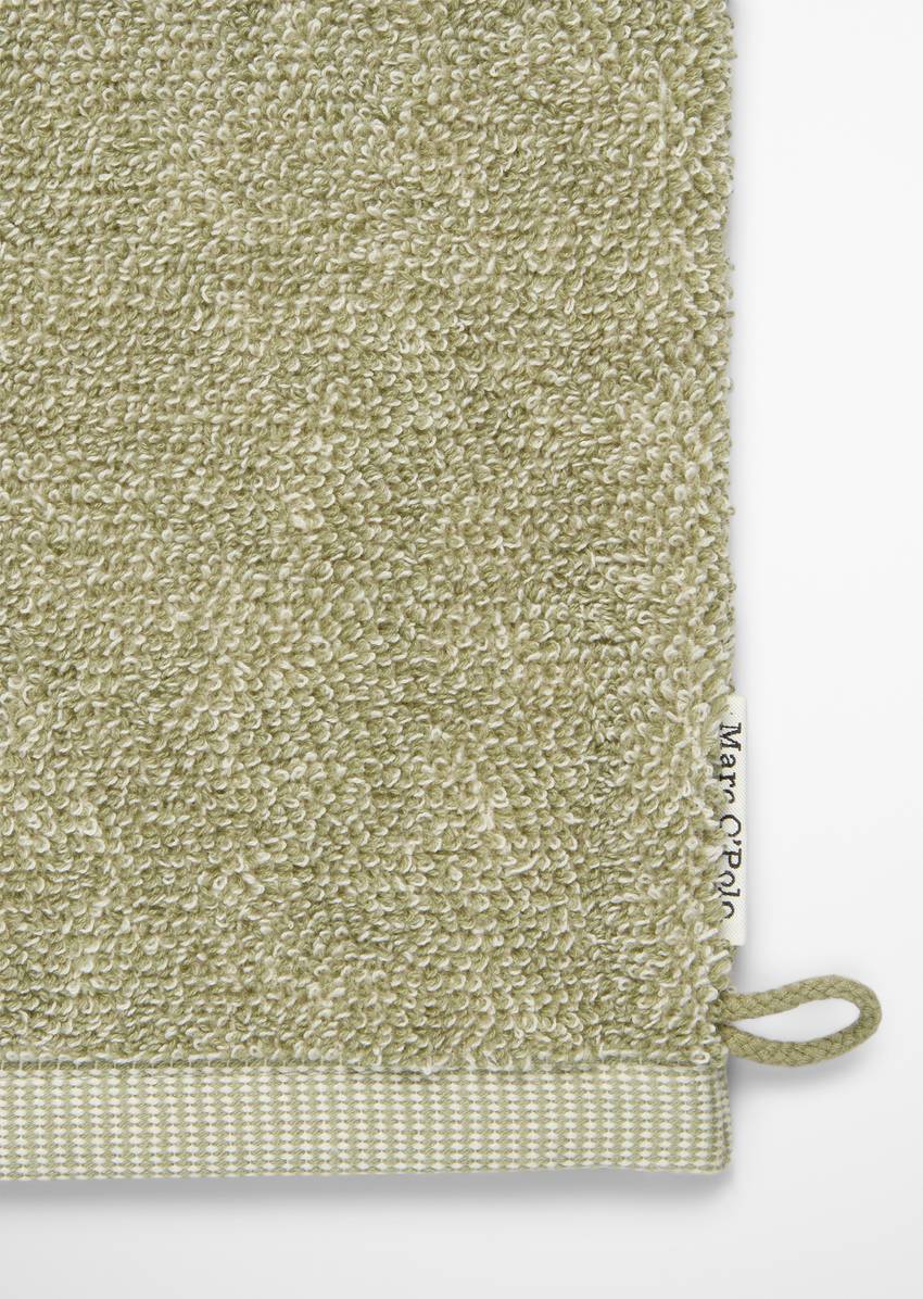 Wash mitt model Timeless melange made from organic cotton terry