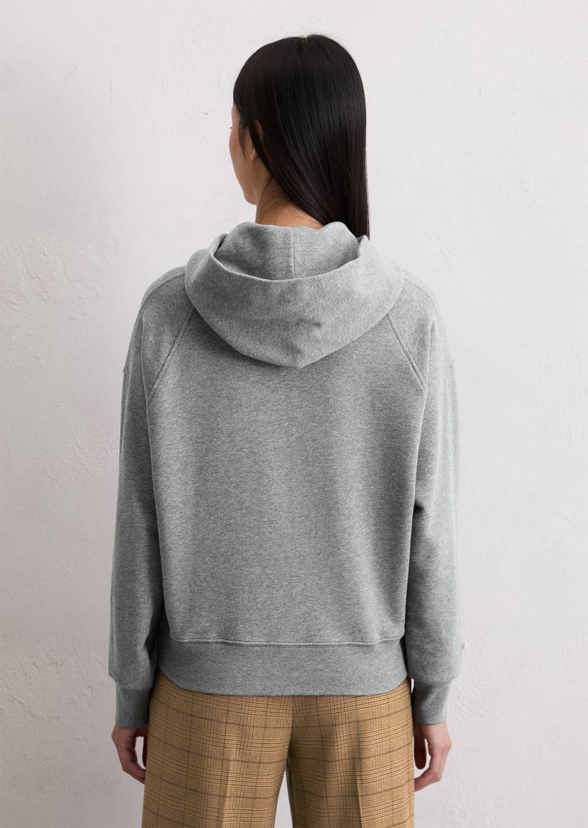 Logo hooded sweatshirt relaxed made from organic cotton