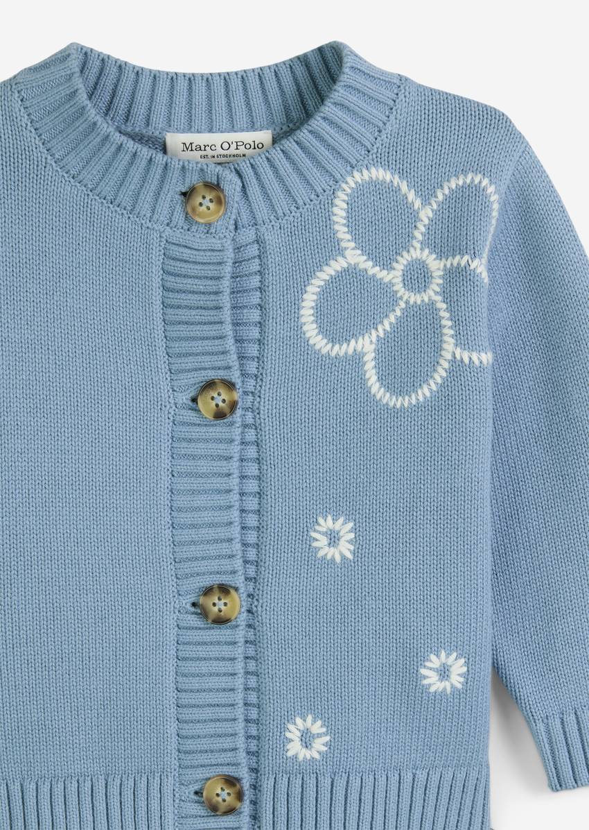 KIDS-GIRLS cardigan made from pure organic cotton