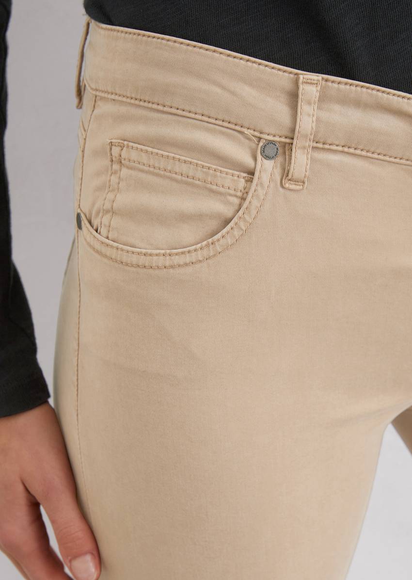 Pants model Lulea slim made from a lyocell-cotton mix