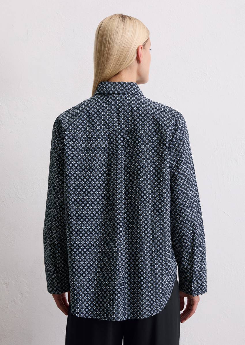 A-shape blouse made from papertouch poplin