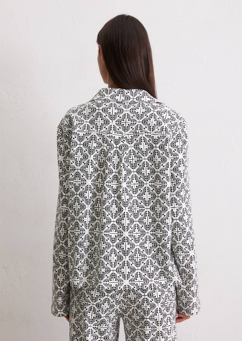 Lounge jersey shirt made from pure organic cotton