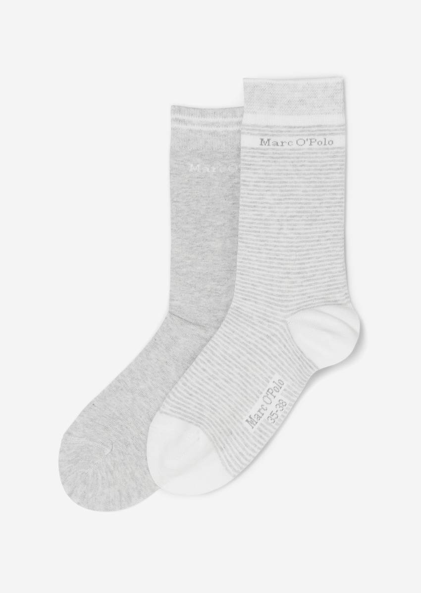 Organic cotton socks in a pack of two
