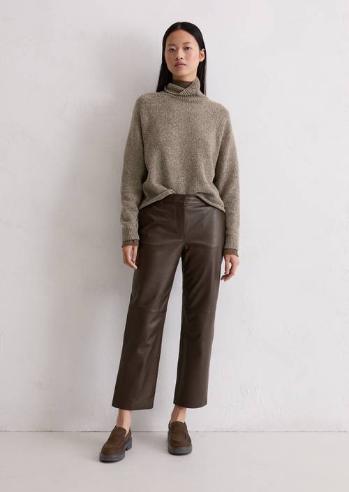 Tweed sweater regular made from a virgin wool mix