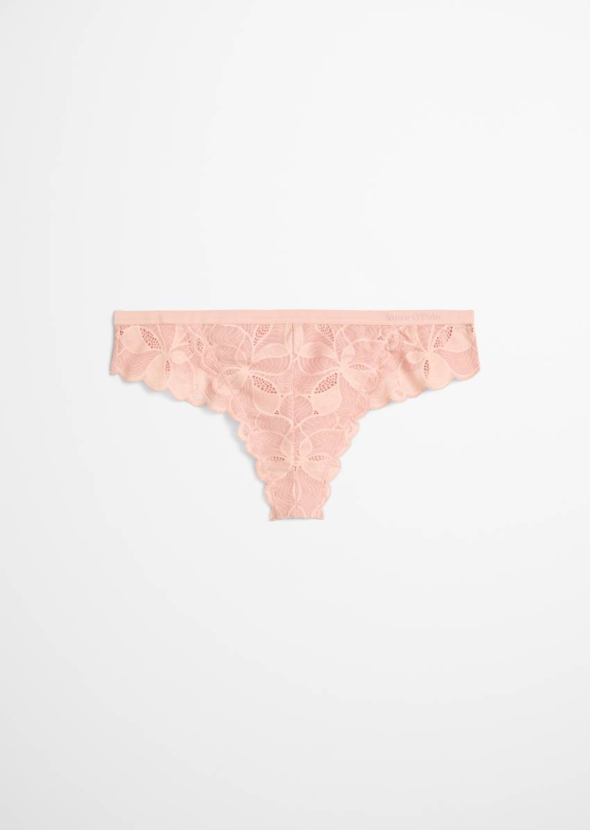 String with delicate lace