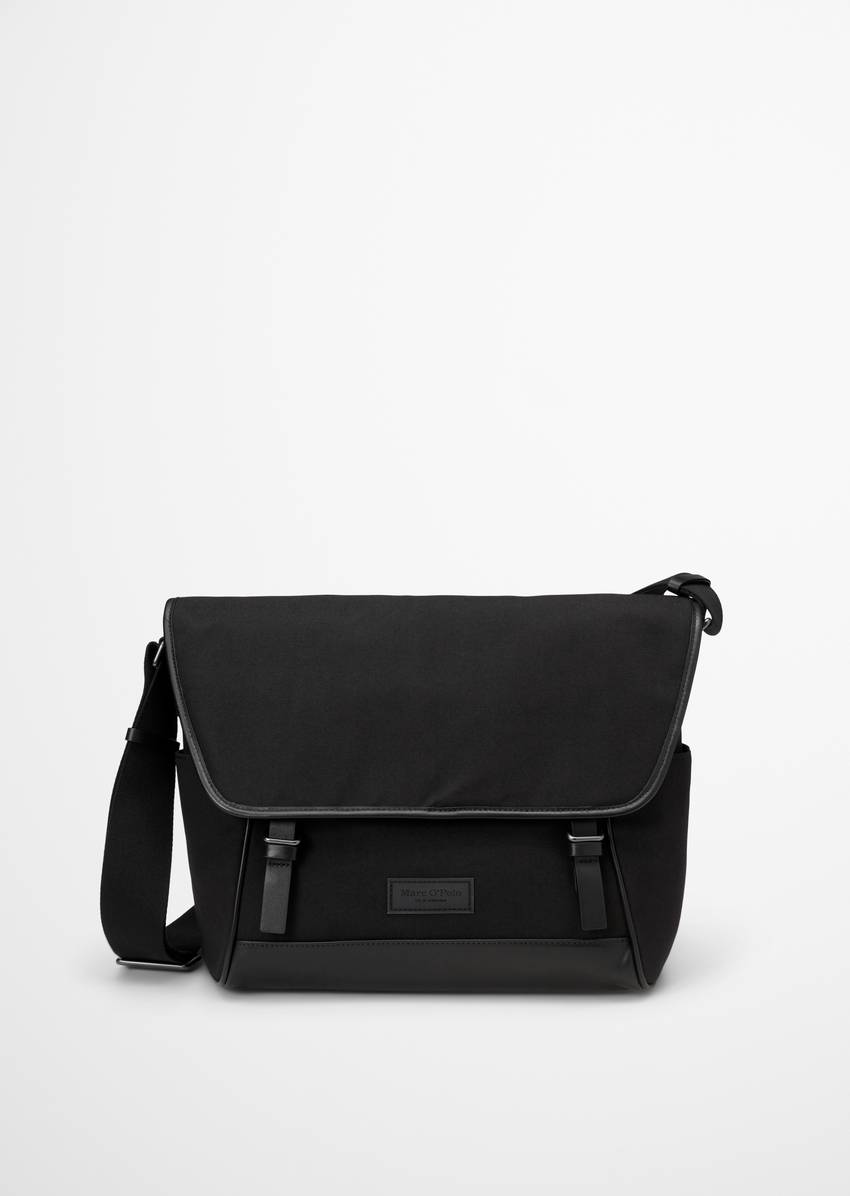 Business bag medium made from waxed organic canvas quality