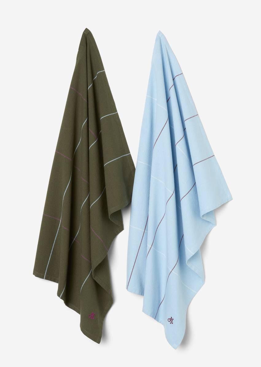 Checkered tea towel In pack of 2