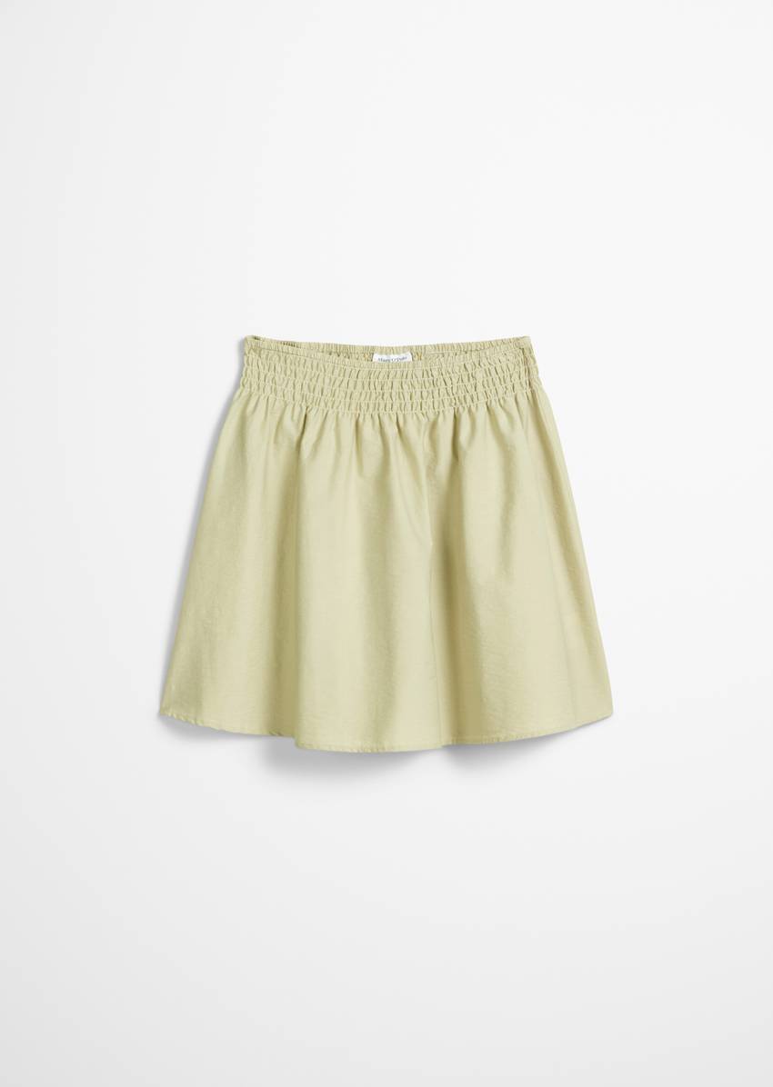 Flared skirt made from an organic cotton mix