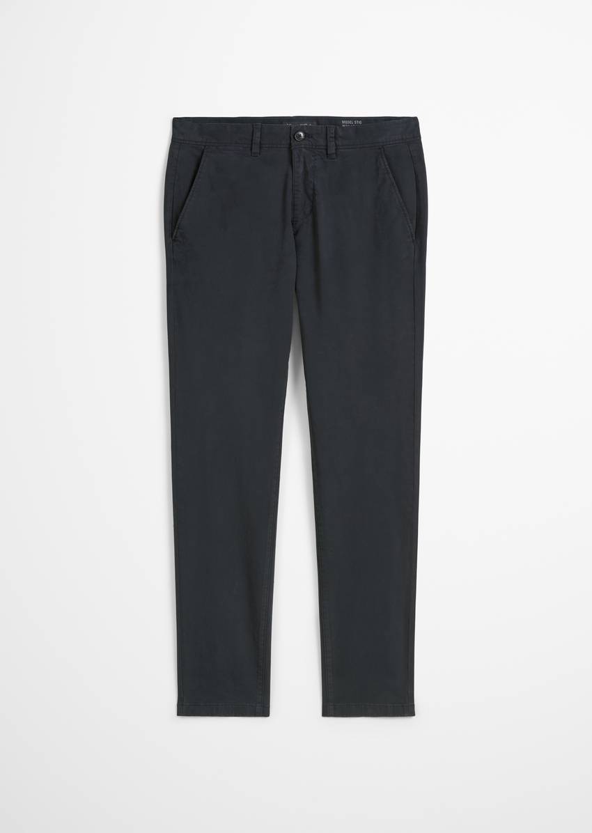 Chino model Stig shaped made from an organic cotton blend