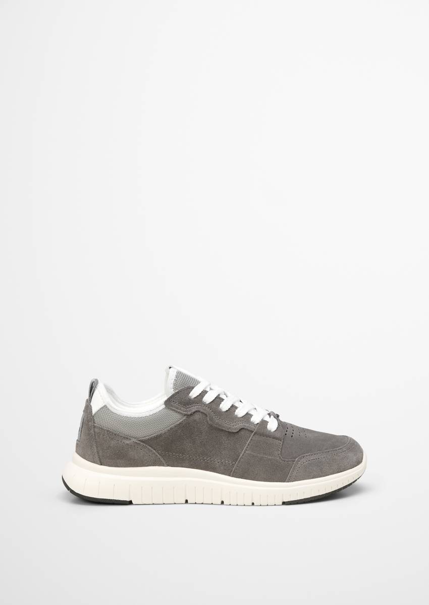 Sneaker made from fine suede