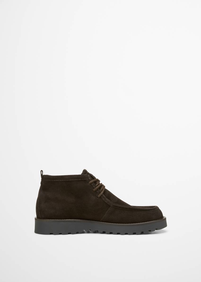 Lace-up boots model Jack made from suede cowhide