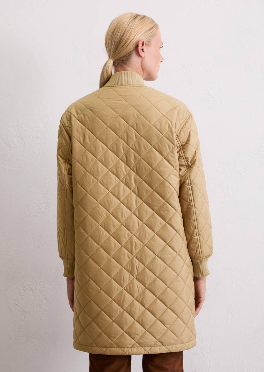 Blouson quilted coat regular made from recycled polyester