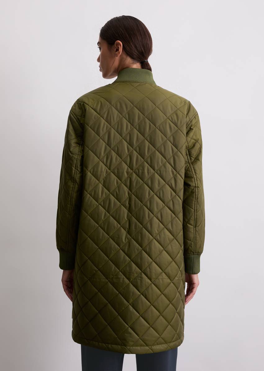 Blouson quilted coat regular made from recycled polyester