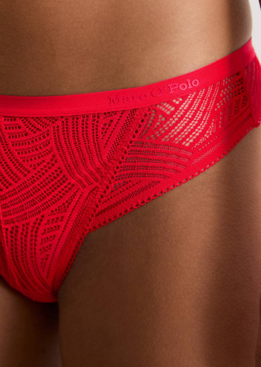 String with delicate lace