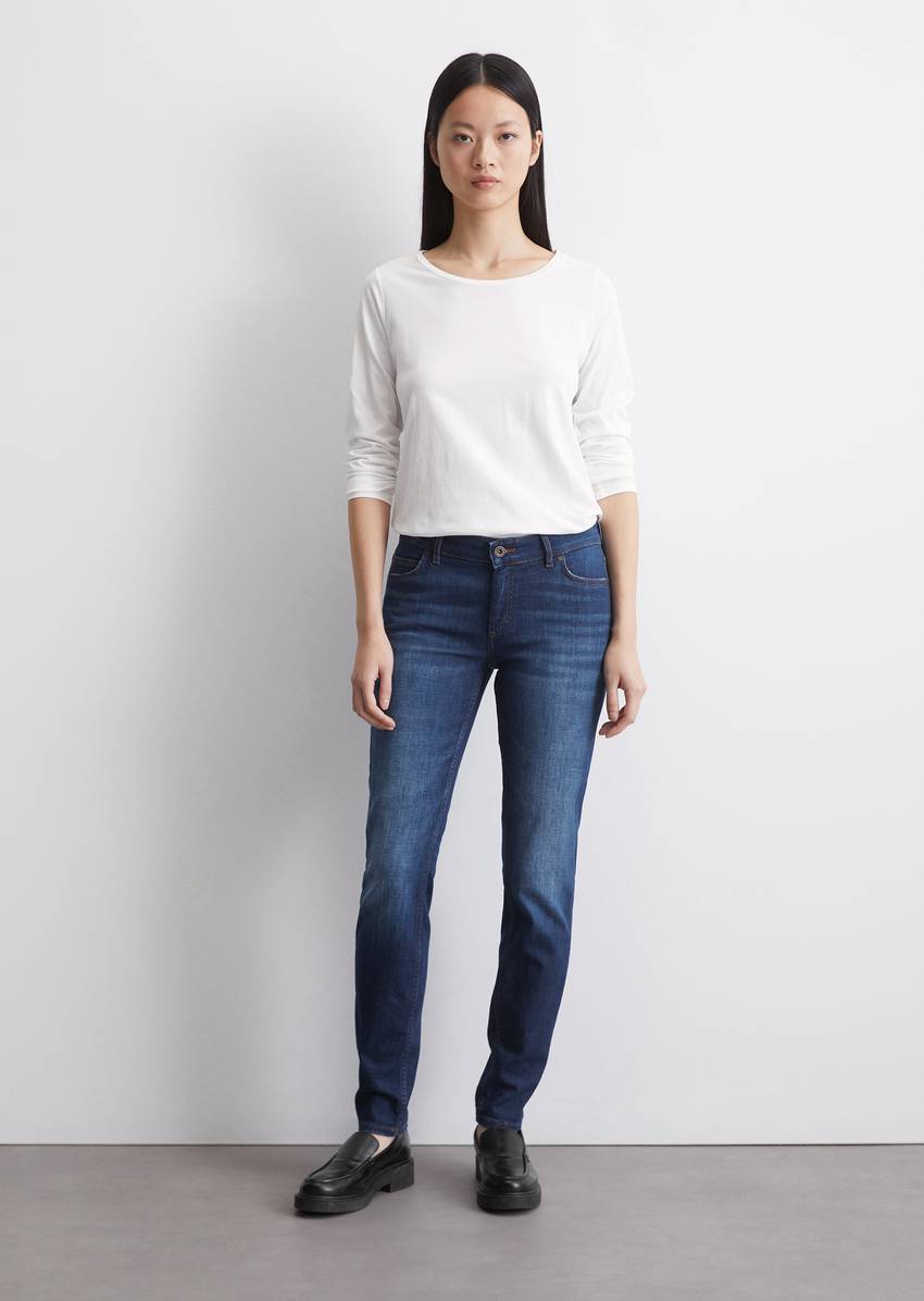 Jeans model Alby slim made from stretchy cashmere touch denim