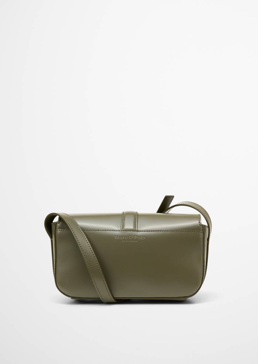 Shoulder bag small with elegant hinged clasp