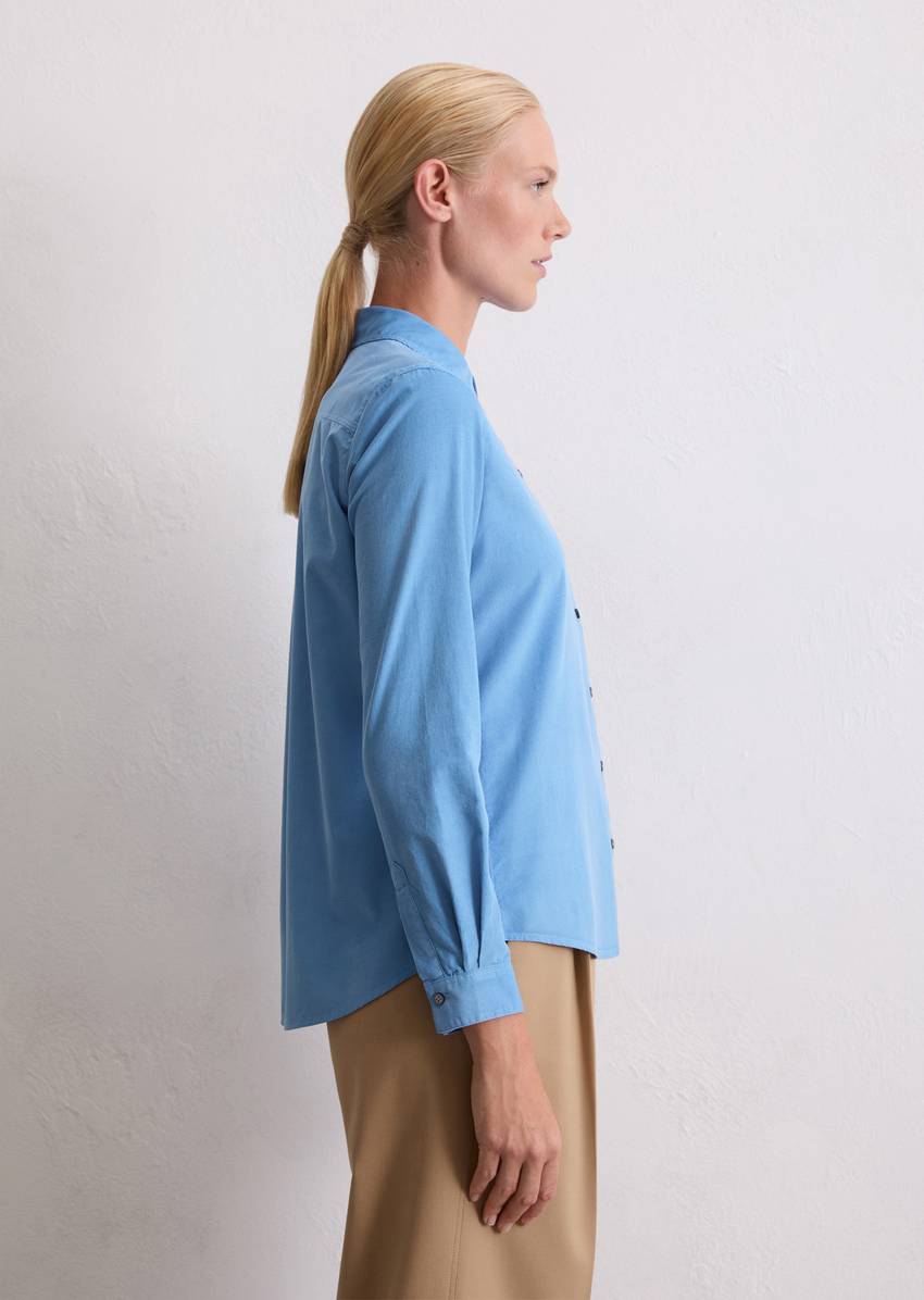 Blouse in velvety corduroy quality