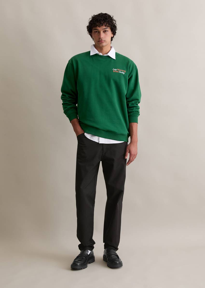 Relaxed sweatshirt with casual back print