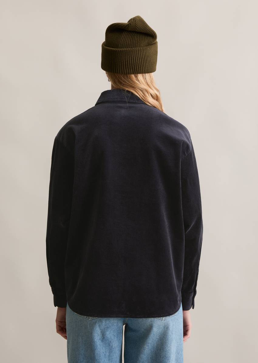 Relaxed blouse made from medium-weight corduroy stretch