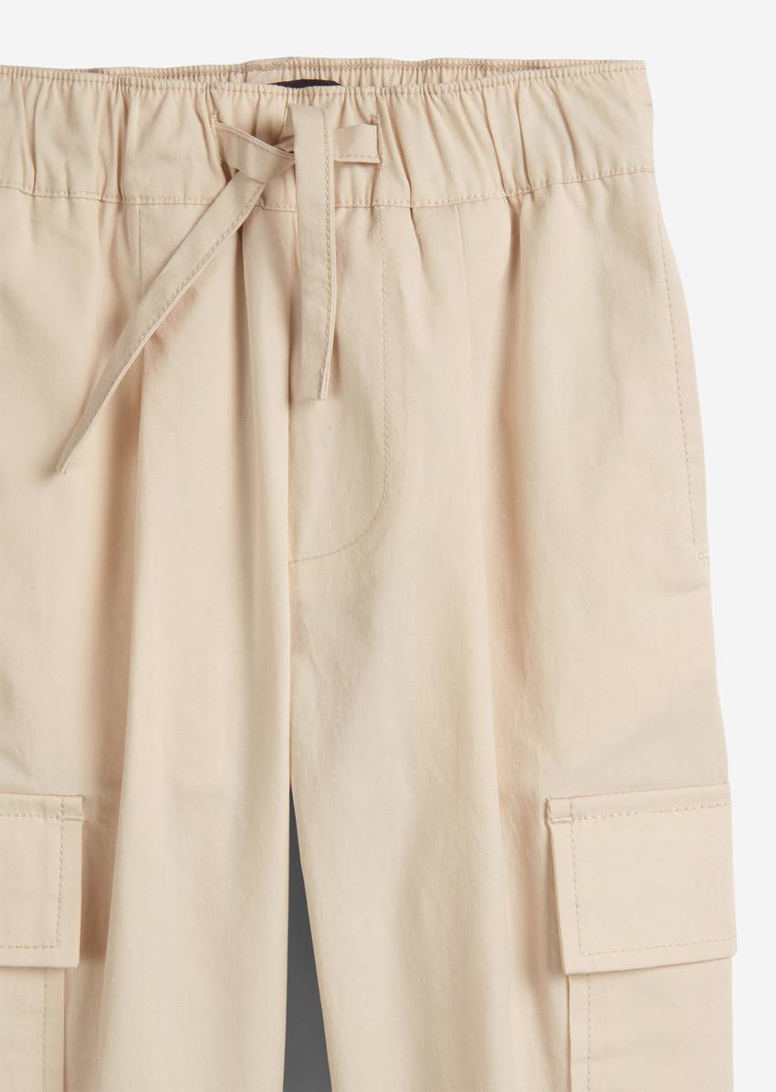 KIDS-BOYS cargo pants made from organic cotton poplin