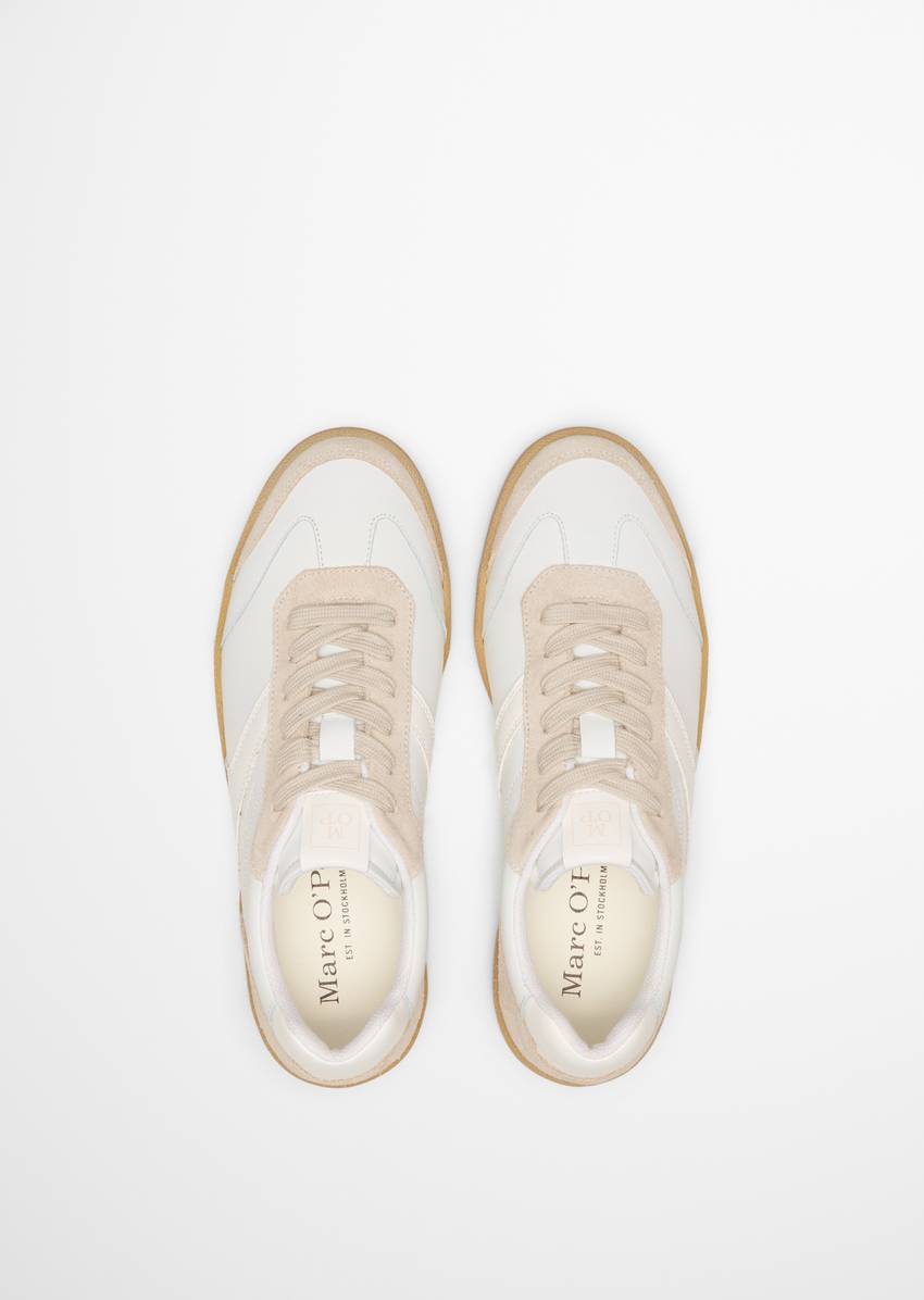 Sneaker made from fine cowhide