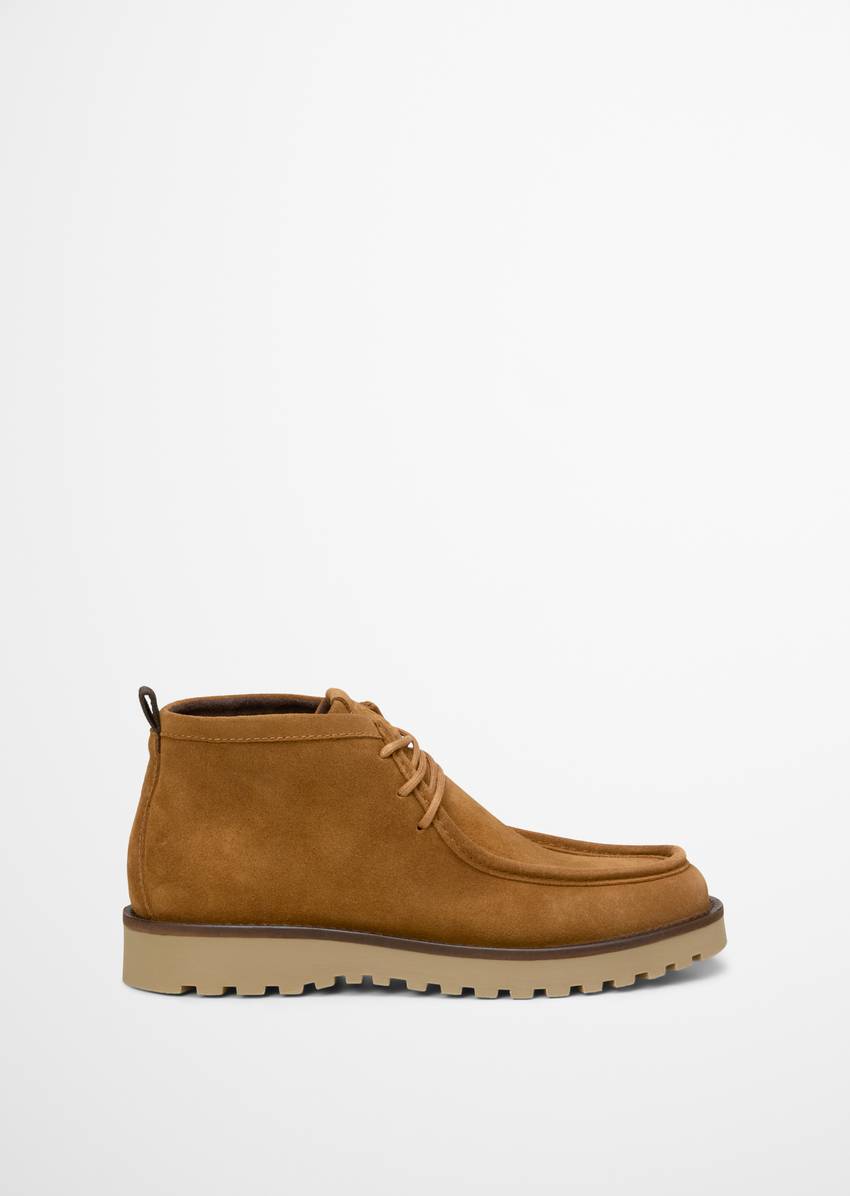 Lace-up boots model Jack made from suede cowhide