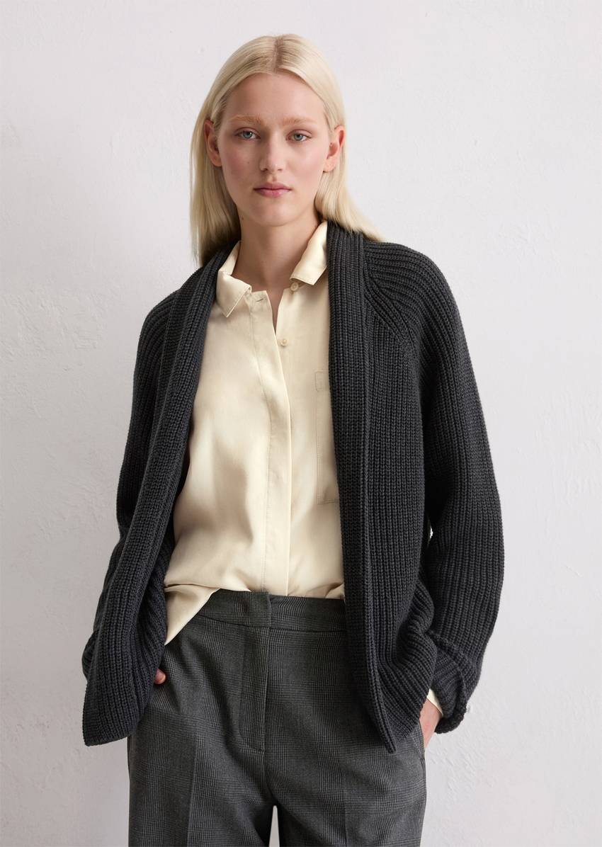 DfC Cardigan regular made from heavyweight organic cotton