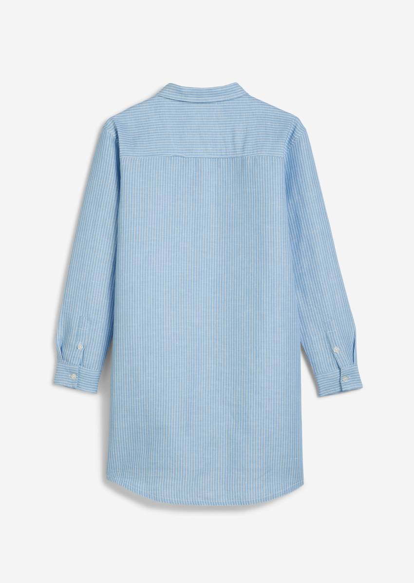 TEENS-GIRLS shirt dress made from linen and organic cotton