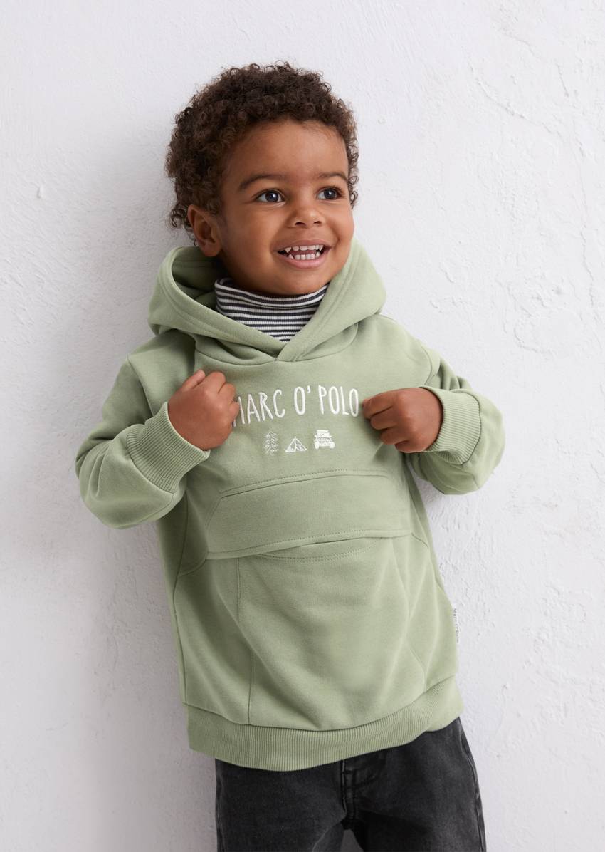 KIDS-BOYS Hoodie made from pure organic cotton