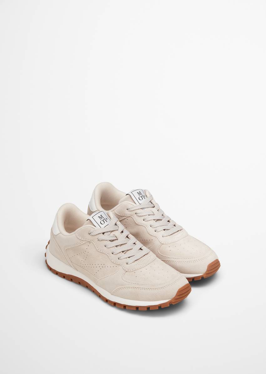 Sneaker made from soft suede