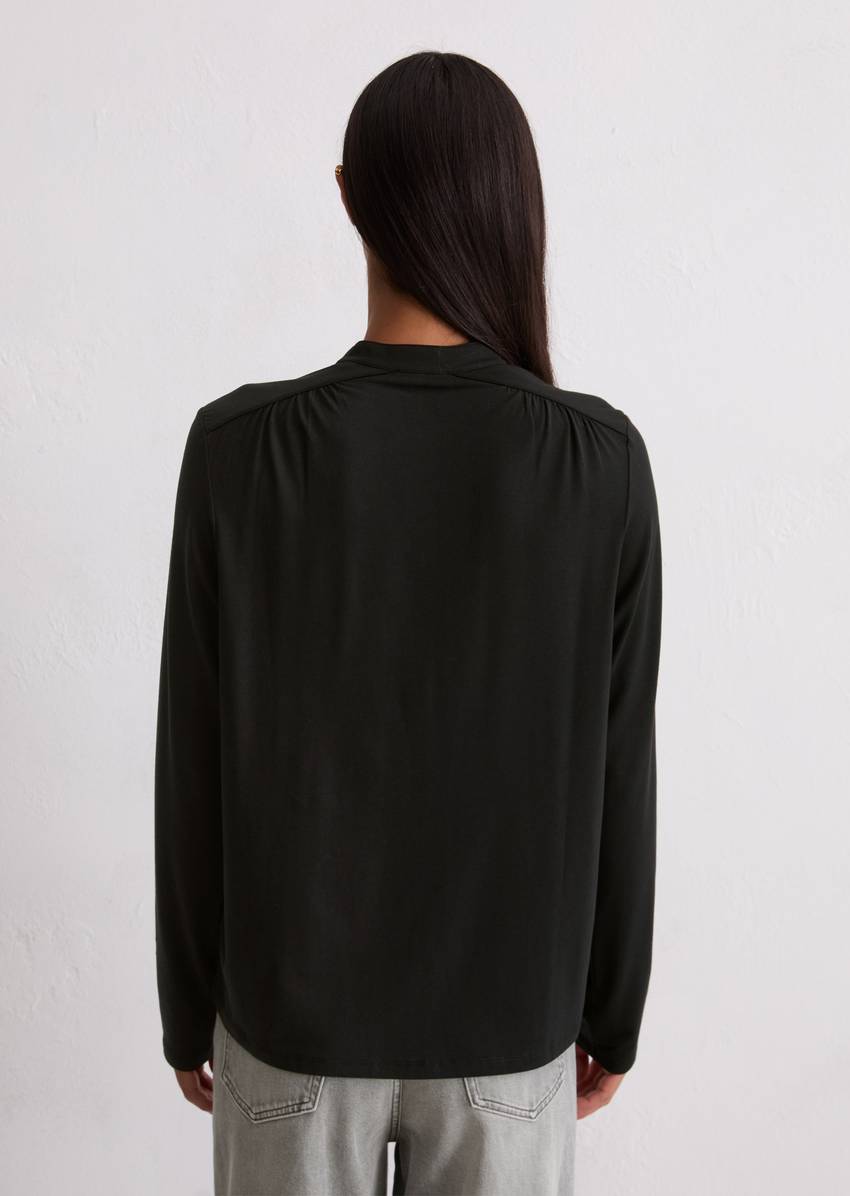 Relaxed jersey blouse with TENCEL™ Modal
