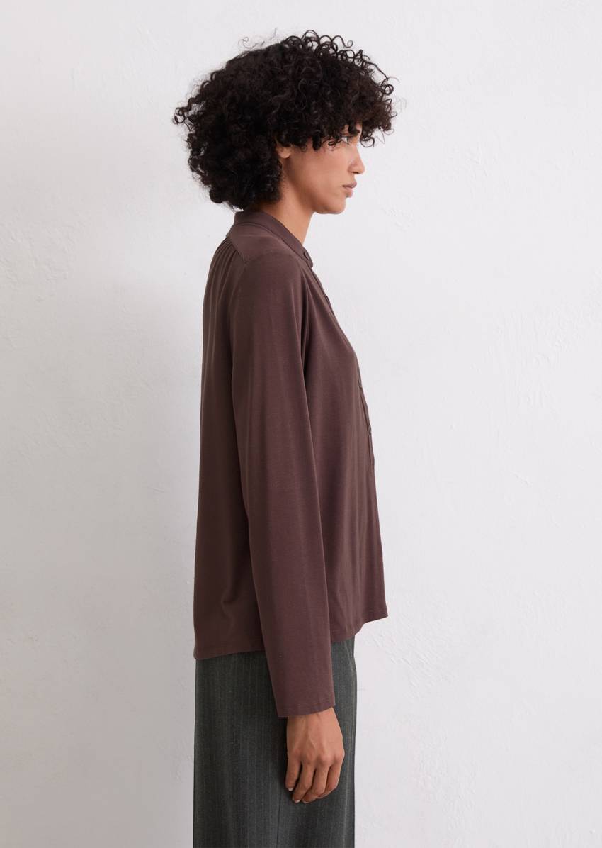 Relaxed jersey blouse with TENCEL™ Modal