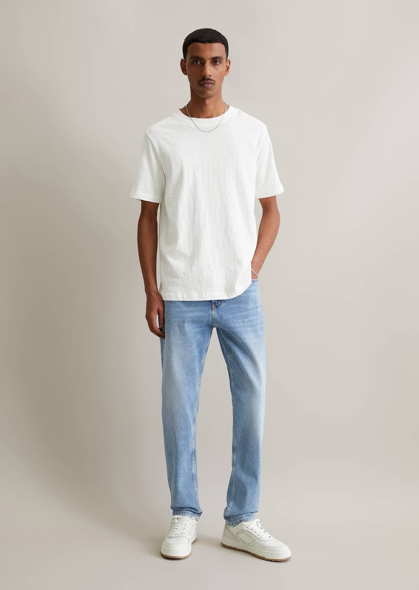 T-shirt regular made from soft slub jersey fabric