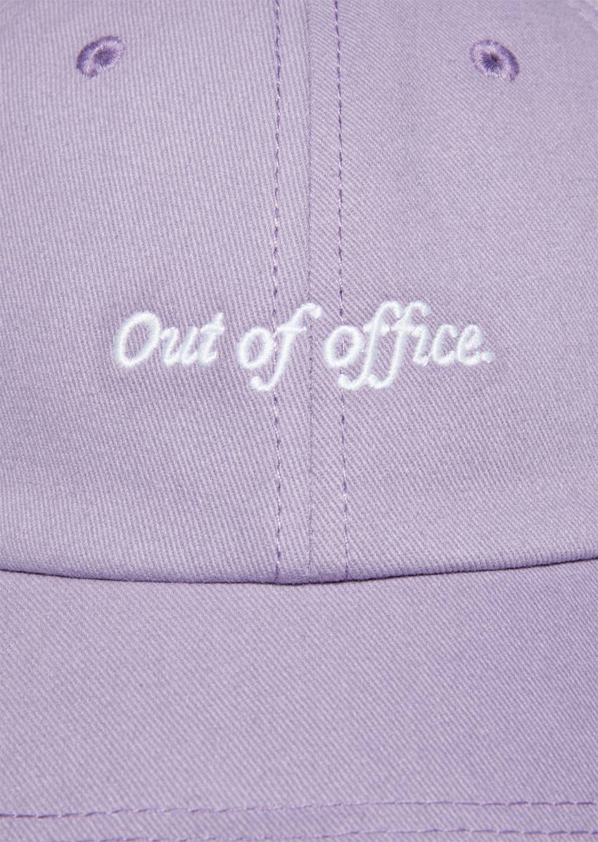 Cap made from organic cotton twill