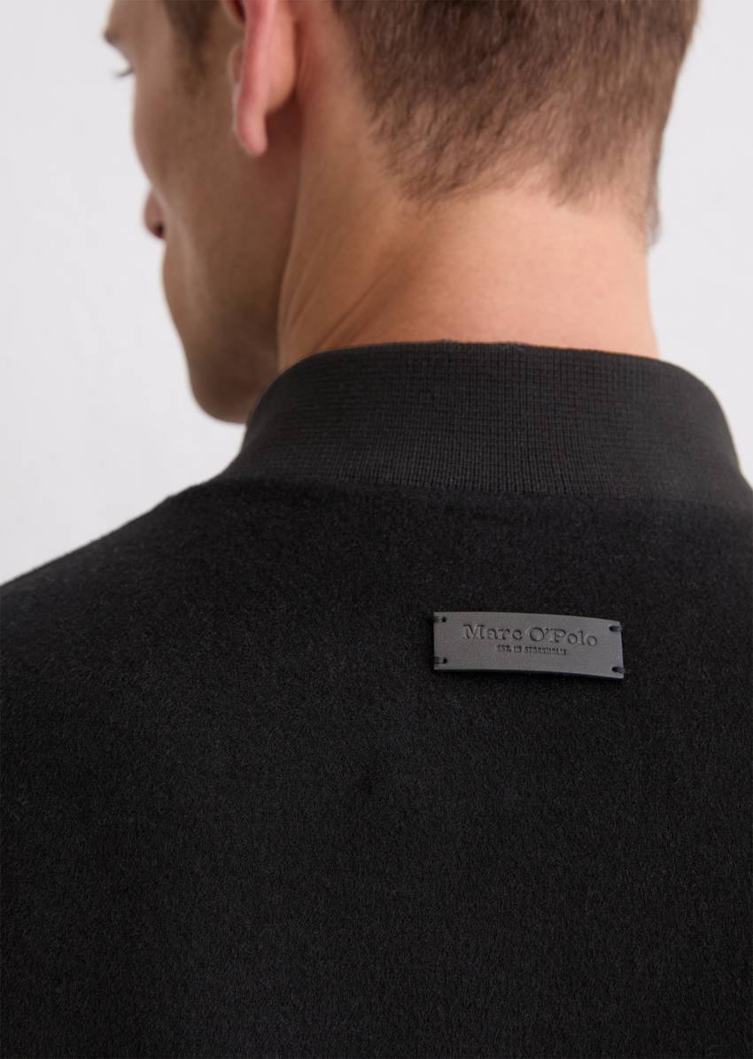 Blouson regular made from a recycled wool mix