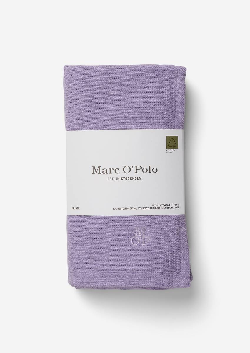 Kitchen towel with extra soft back