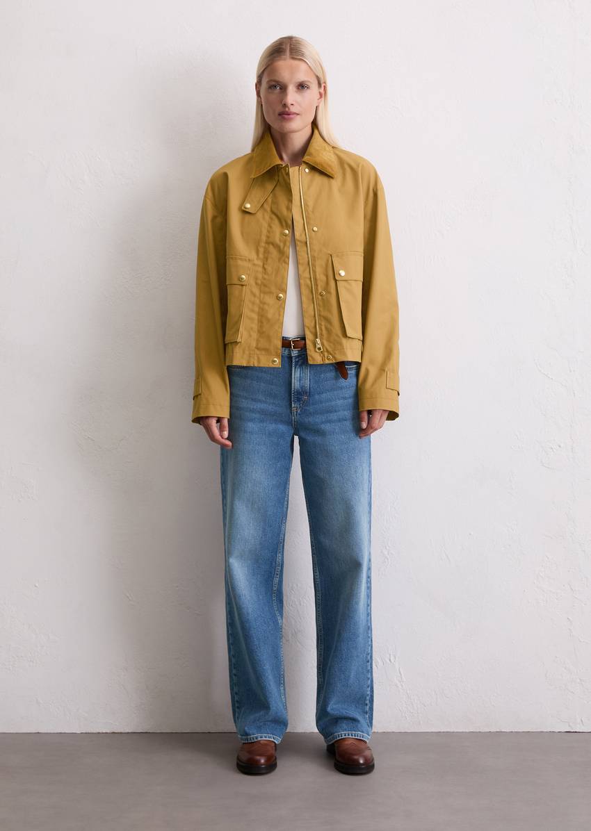 Barnjacket regular A-Shape made from waxed cotton