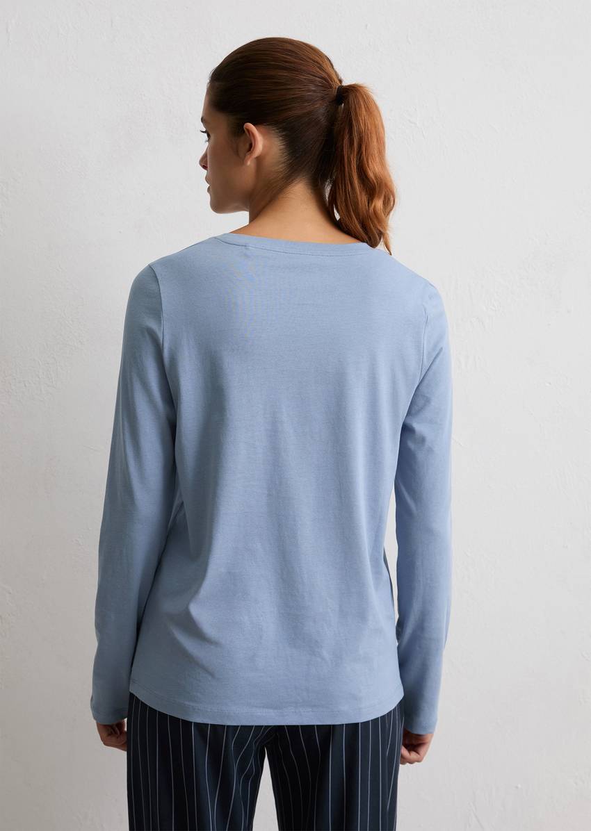 Lounge longsleeve made from organic cotton jersey