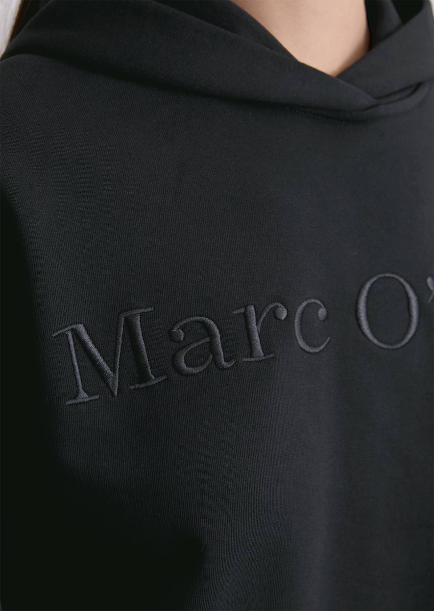 Logo hooded sweatshirt relaxed made from organic cotton