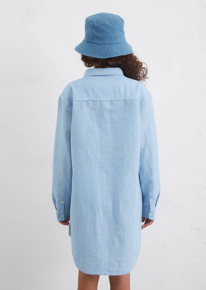 TEENS-GIRLS shirt dress made from linen and organic cotton