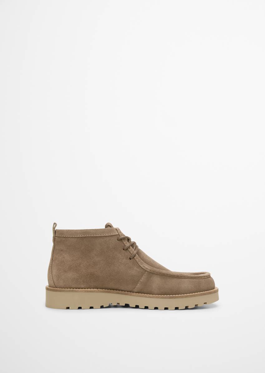 Lace-up boots model Jack made from suede cowhide