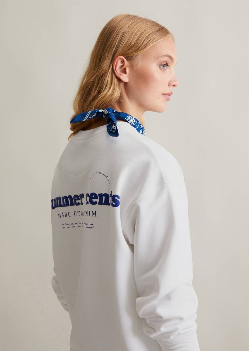 Oversize sweatshirt made from soft French terry