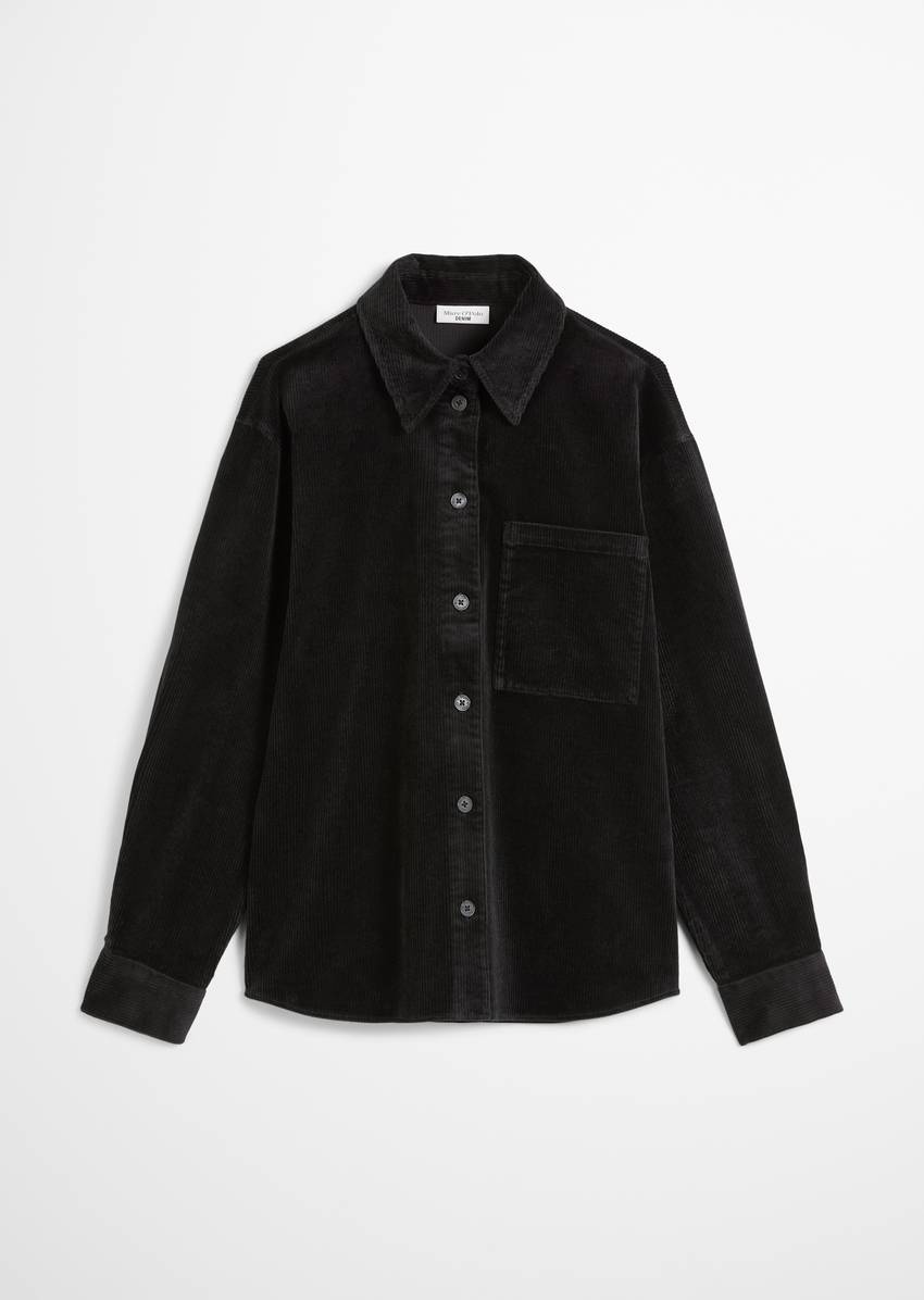 Relaxed blouse made from medium-weight corduroy stretch