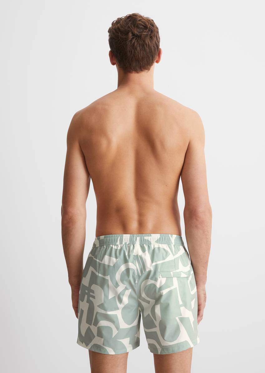 Swimming shorts made from recycled material