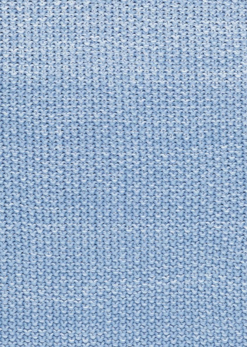 Plaid Model Nordic Knit melange made from soft organic cotton