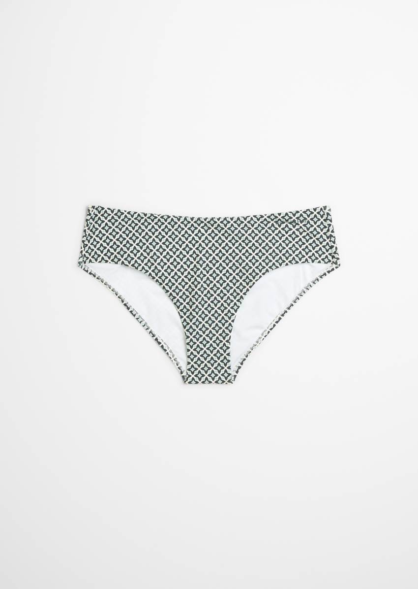 Bikini panty made from recycled material